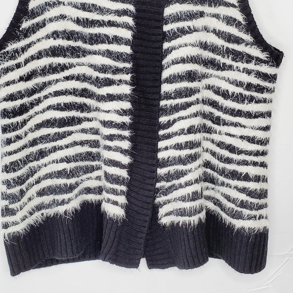 Chico's Wool Mohair Blend Knit Vest Size 3 (XL/16) Sleeveless Sweater Cardigan - Picture 3 of 11